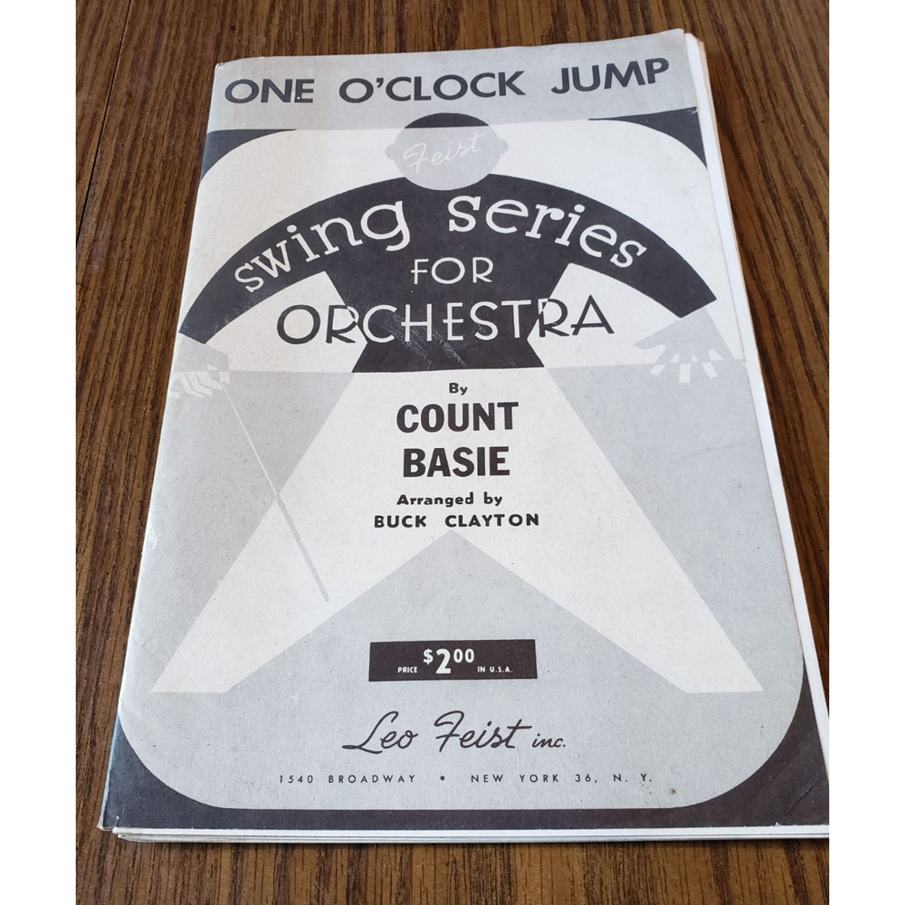 Count Basie One O'clock Jump Swing Series Vintage Sheet Music Collection